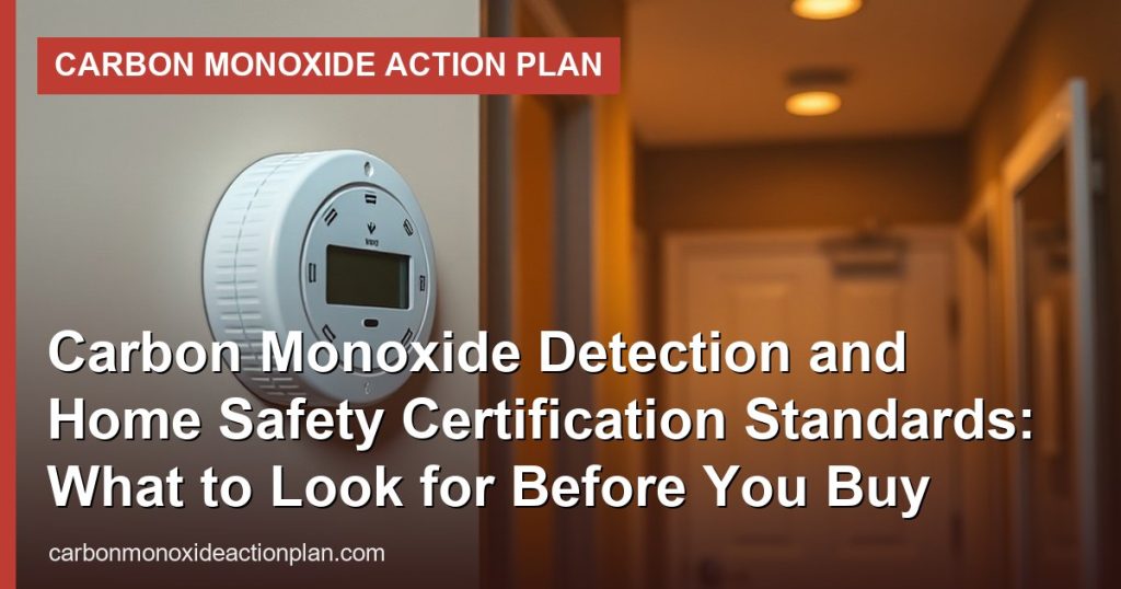 Carbon Monoxide Detection and Home Safety Certification Standards: What to Look for Before You Buy