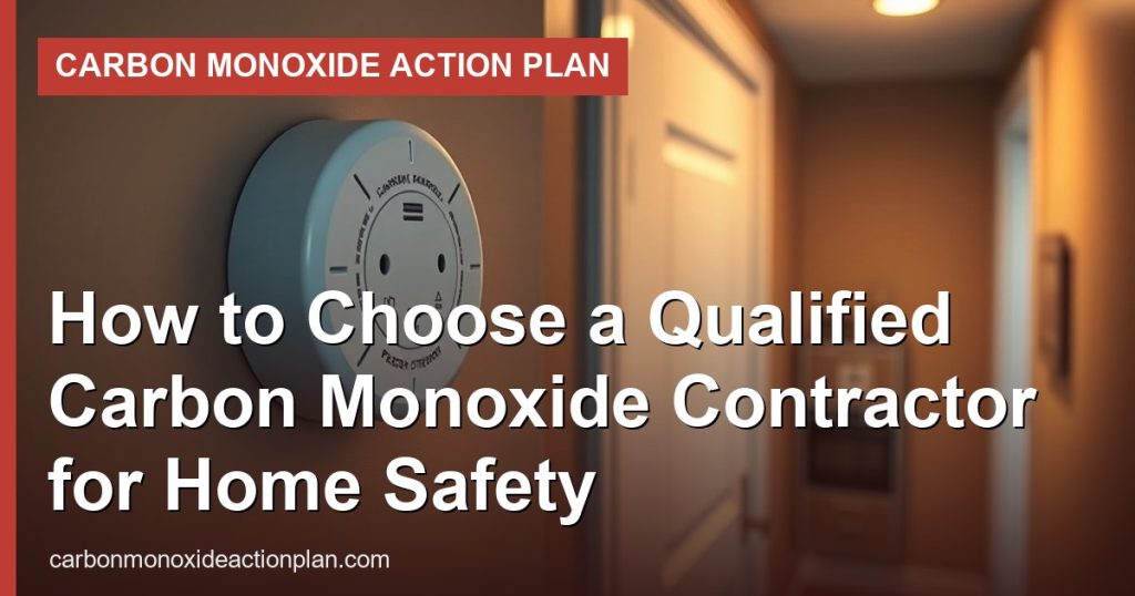 How to Choose a Qualified Carbon Monoxide Contractor for Home Safety