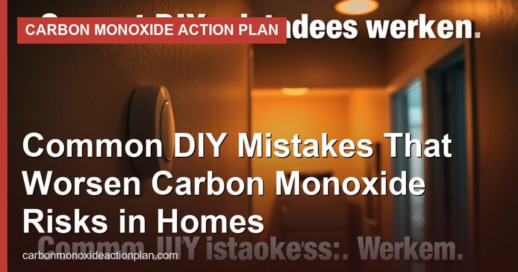 Common DIY Mistakes That Worsen Carbon Monoxide Risks in Homes