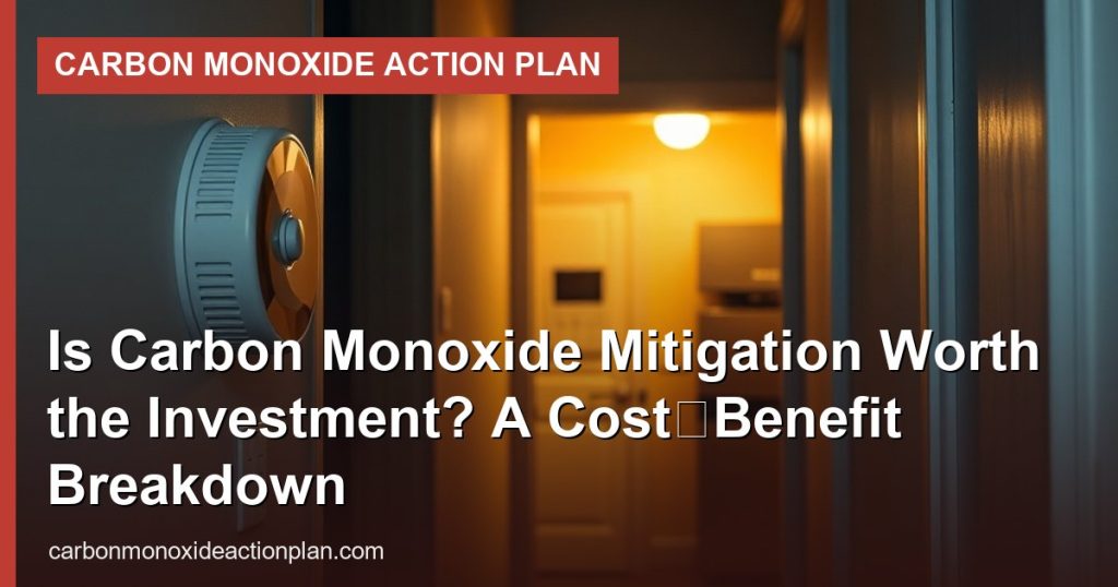 Is Carbon Monoxide Mitigation Worth the Investment? A Cost‑Benefit Breakdown