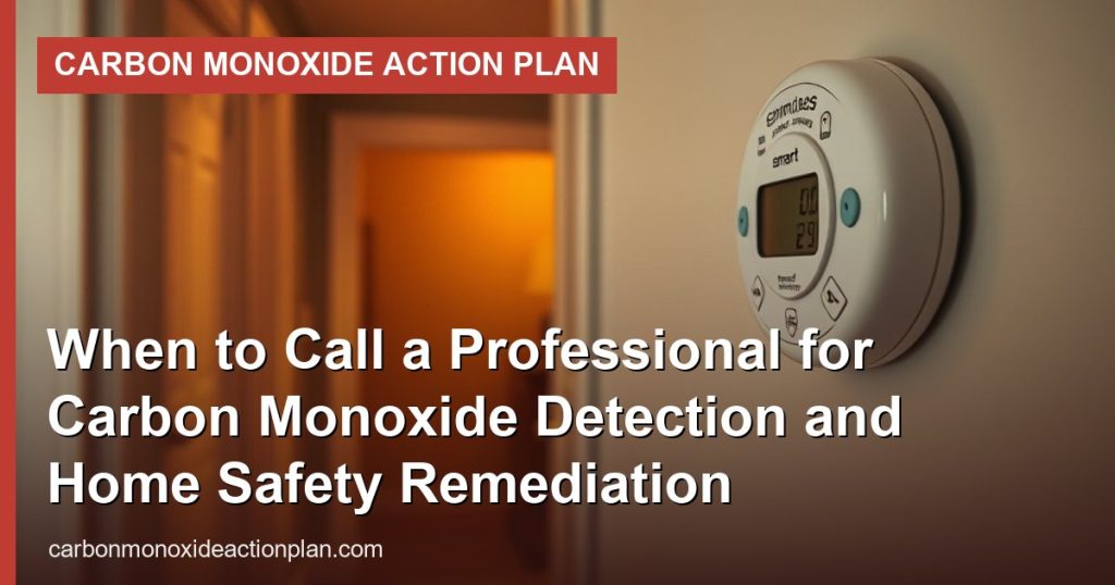 When to Call a Professional for Carbon Monoxide Detection and Home Safety Remediation