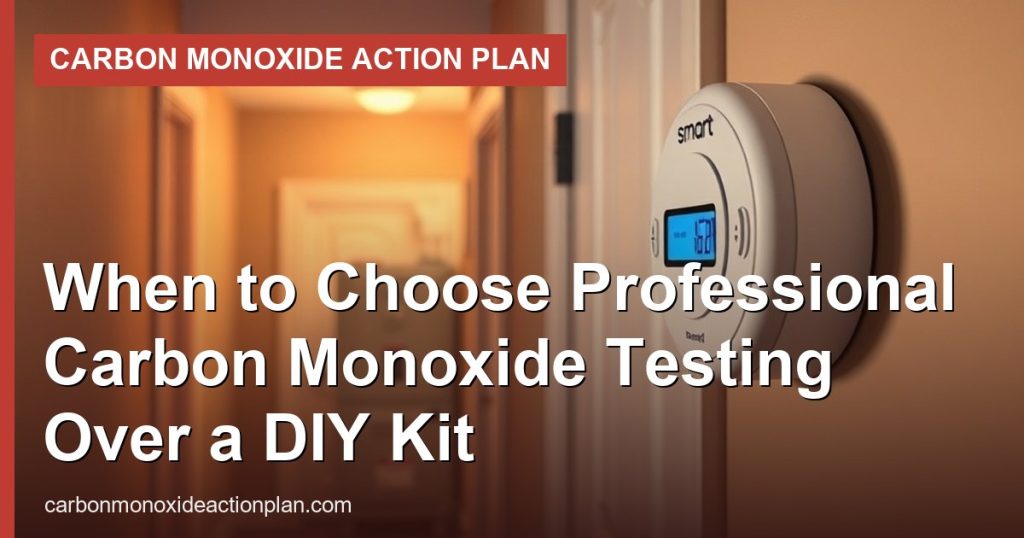 When to Choose Professional Carbon Monoxide Testing Over a DIY Kit
