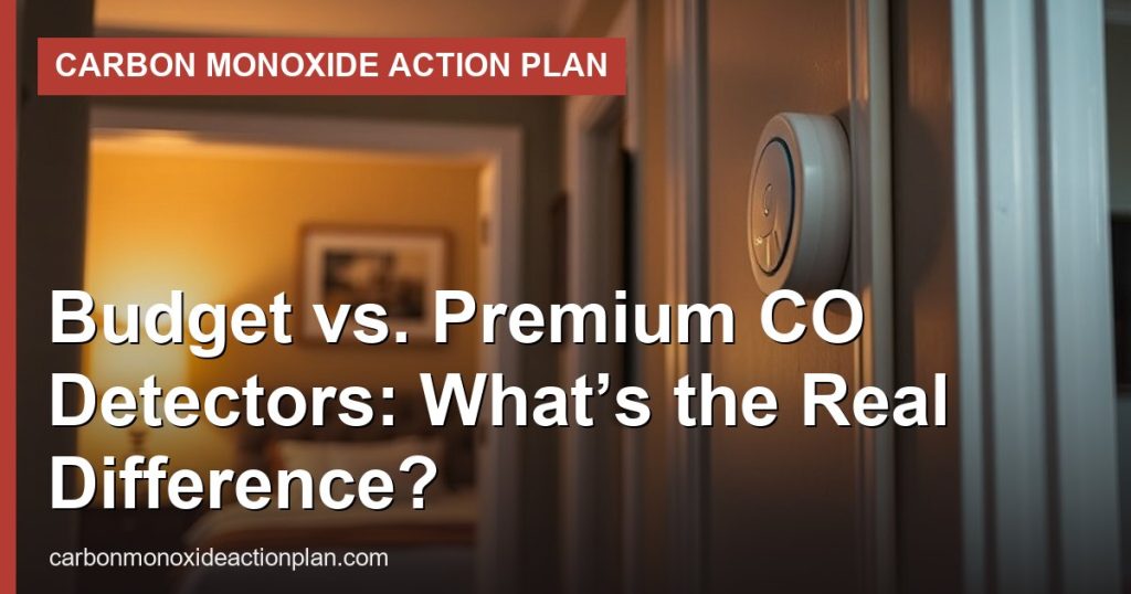 Budget vs. Premium CO Detectors: What’s the Real Difference? - Carbon Monoxide Action Plan