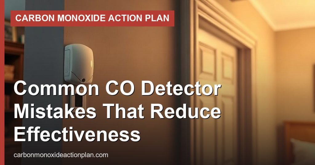 Common CO Detector Mistakes That Reduce Effectiveness - Carbon Monoxide Action Plan