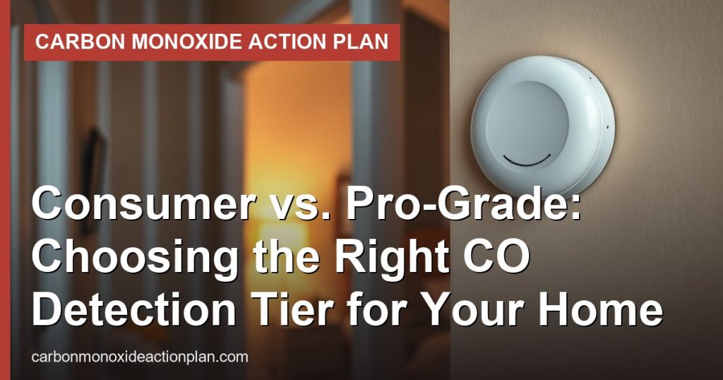 Consumer vs. Pro-Grade: Choosing the Right CO Detection Tier for Your Home - Carbon Monoxide Action Plan