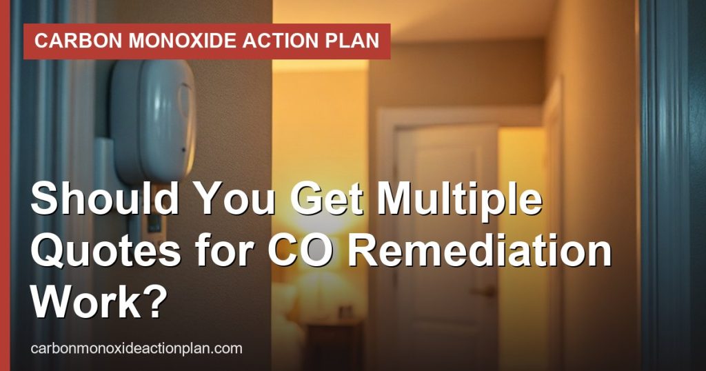 Should You Get Multiple Quotes for CO Remediation Work? - Carbon Monoxide Action Plan