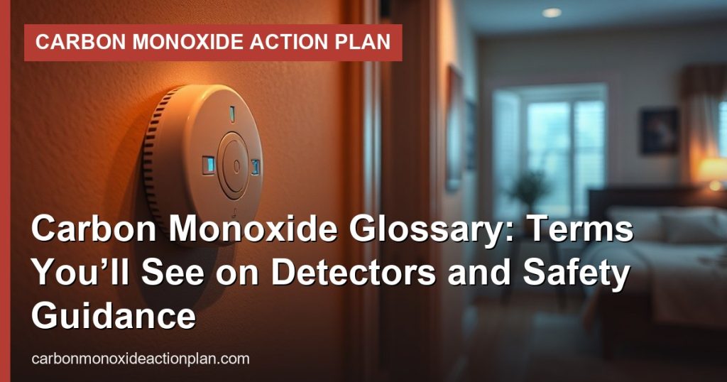 Carbon Monoxide Glossary: Terms You’ll See on Detectors and Safety Guidance - Carbon Monoxide Action Plan