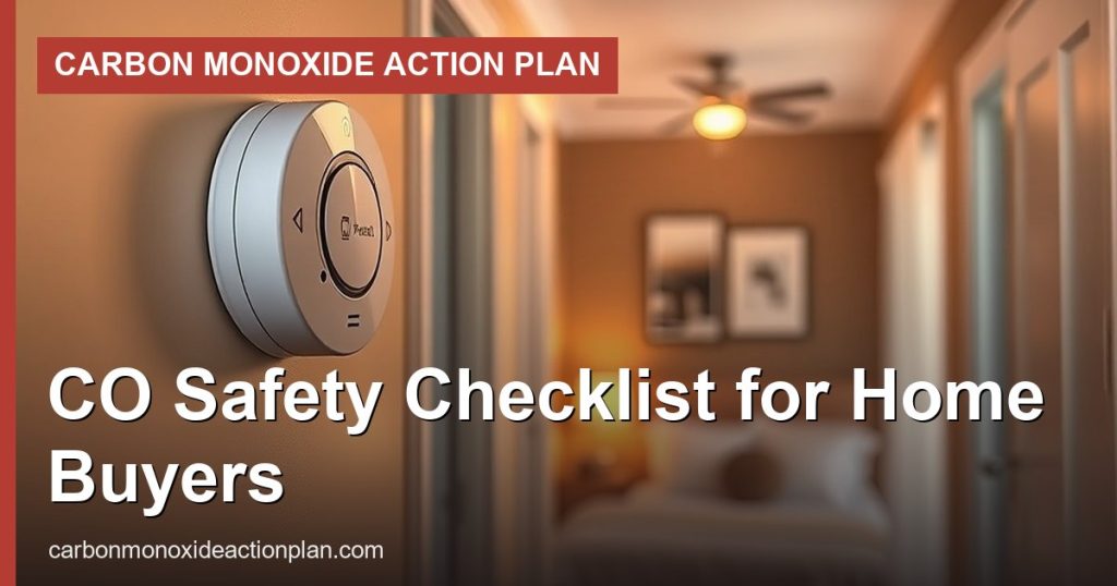 CO Safety Checklist for Home Buyers - Carbon Monoxide Action Plan