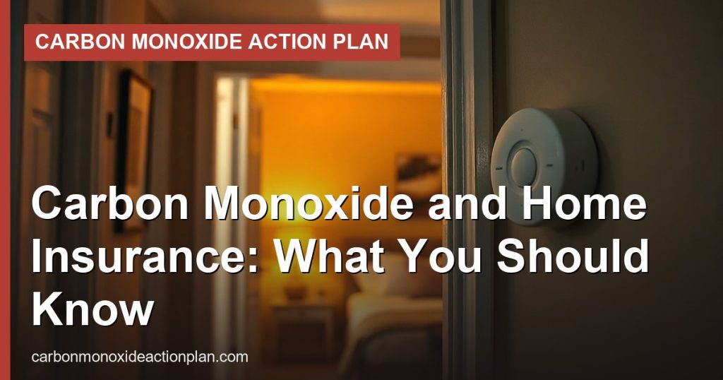 Carbon Monoxide and Home Insurance: What You Should Know - Carbon Monoxide Action Plan