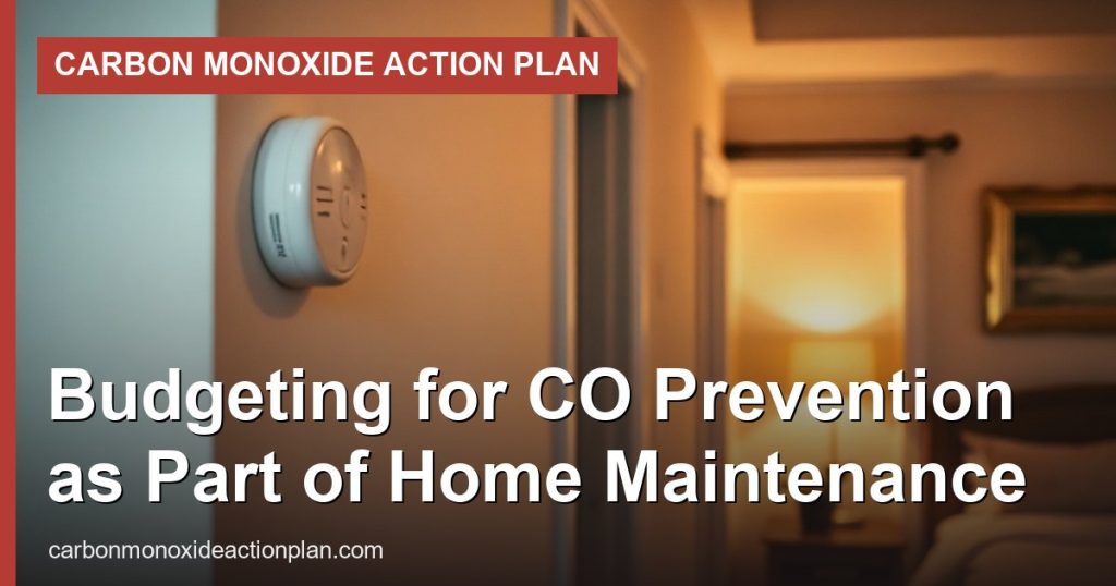 Budgeting for CO Prevention as Part of Home Maintenance - Carbon Monoxide Action Plan