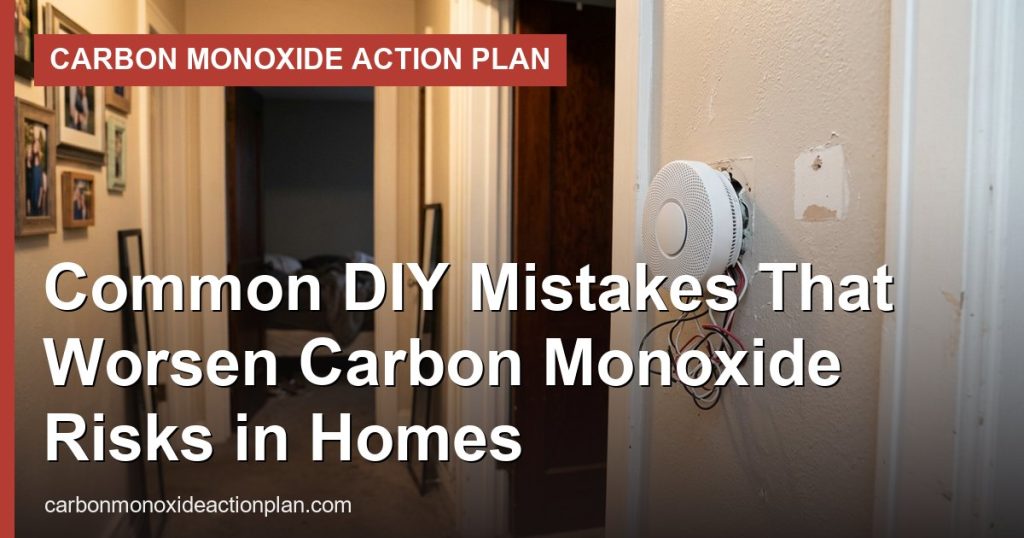Common DIY Mistakes That Worsen Carbon Monoxide Risks in Homes - Carbon Monoxide Action Plan