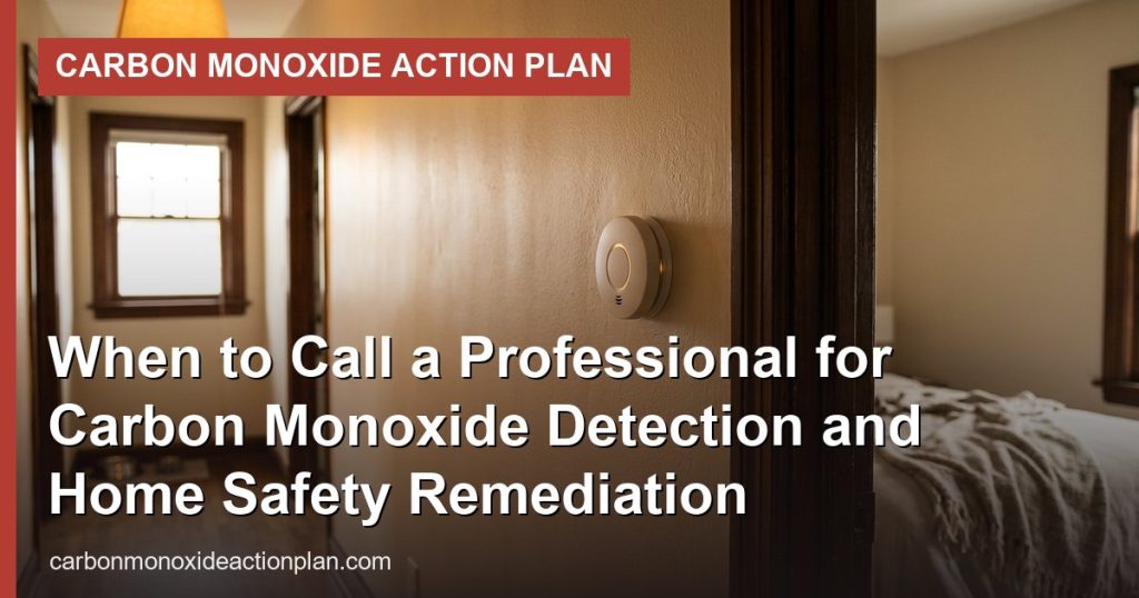 When to Call a Professional for Carbon Monoxide Detection and Home Safety Remediation - Carbon Monoxide Action Plan